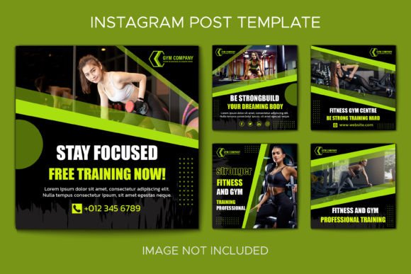 Download Gym Instagram Post Collection Template - Post collection Collection