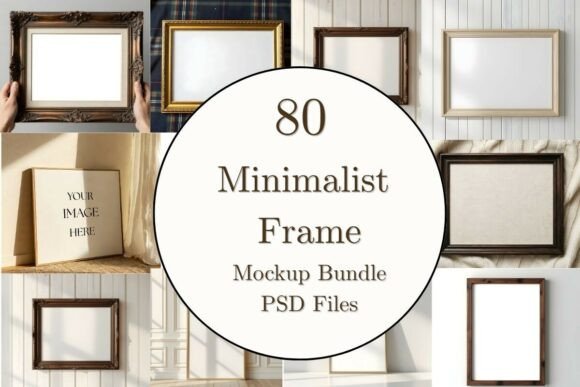 Download 80 Minimalist Wood Frame Mockup Bundle - Premium Resources