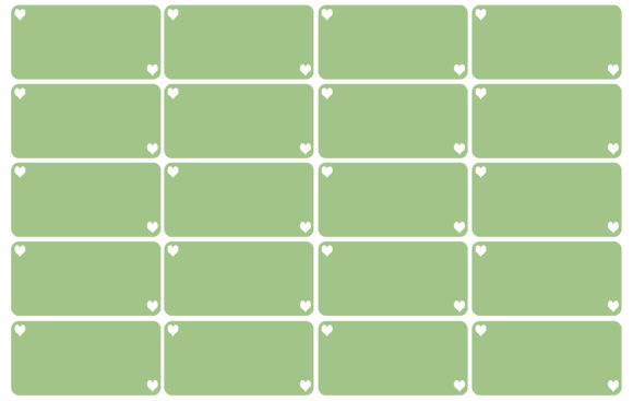 Download Rectangle Hearts Pastel Labels - Art Collection