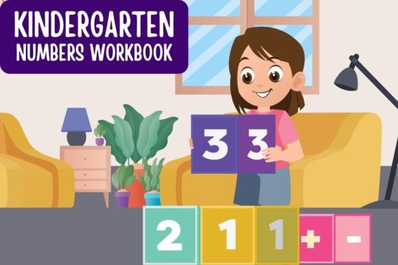Download Fun and Colorful Kindergarten Math Number - Art Collection