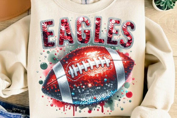 Download Eagles Red Sequin Football Mascot Png - Football mascot png Collection