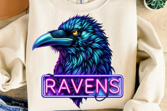 Download Neon Ravens Football Mascot Png - Football mascot png Collection