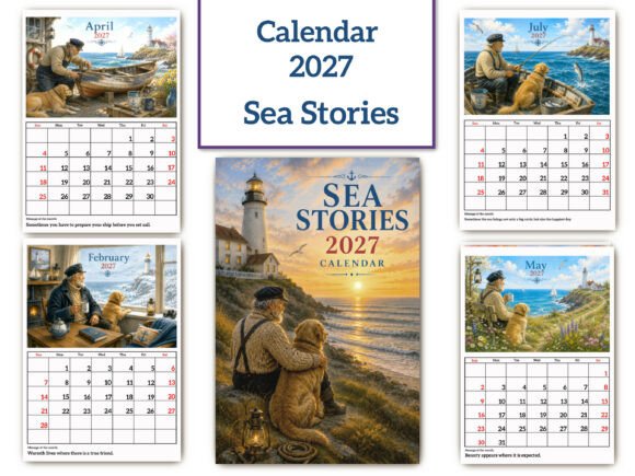 Download 2027 Calendar"Sea Stories "/Art Calendaк - Art Collection