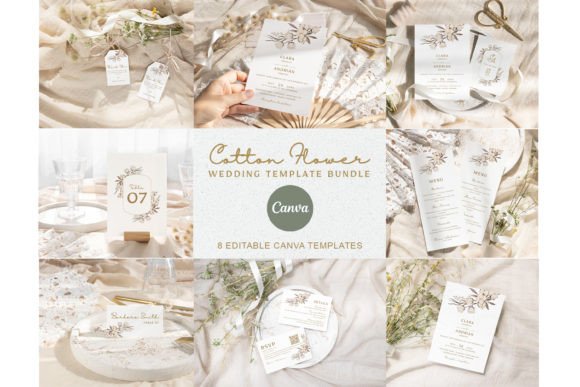Download Wedding Invitation Canva Template Set - Wedding Collection