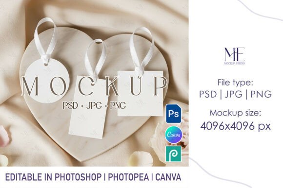 Download Wedding Gift Tag Mockup Set - Wedding Collection