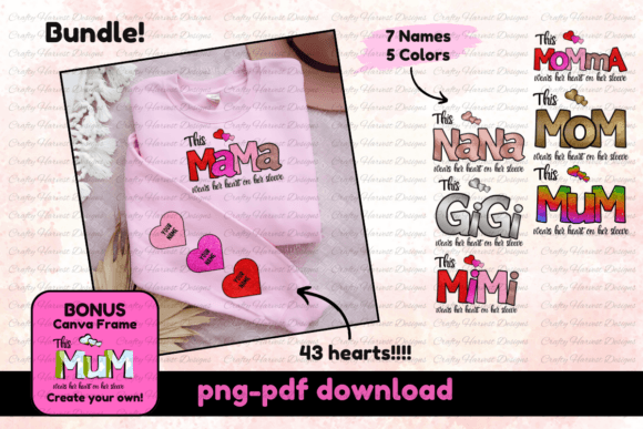 Download Heart on Sleeve Shirt Design Bundle - Art Collection