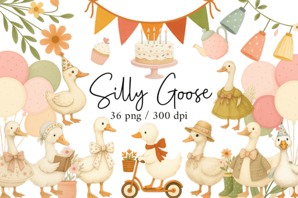 Download Silly Goose Clipart, Baby Shower - Art Collection