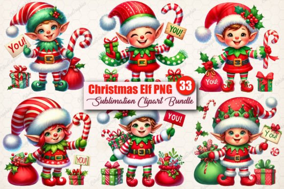 Download Watercolor Christmas Elf PNG Clipart - Art Collection