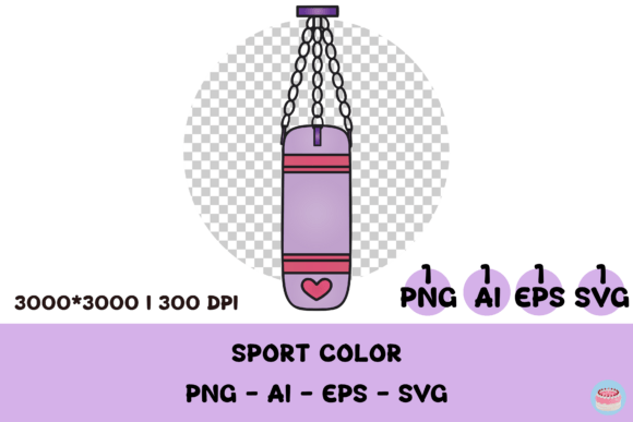Download Purple Boxing Punching Bag Clipart - Art Collection