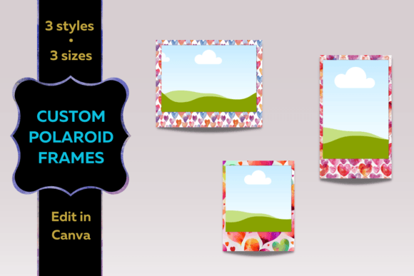 Download Canva: Polaroid Frame Hearts - Art Collection