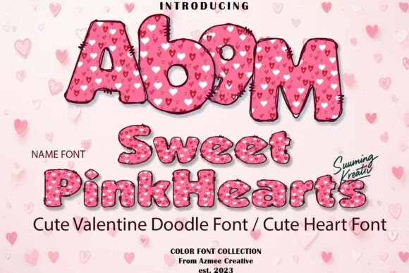 Download Sweet Pink Hearts - Art Collection