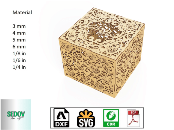Download Laser Cut Wedding Card Box Cash Gifts - Wedding Collection